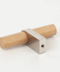 10 Pack Wooden Drawer Pulls And Knobs Natural Wood And Metal T Bar Cabinet Handles for Kitchen Cabinets Modern Scandi Style