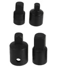 Heavy Duty Black Tool Steel Socket Reducer Adapters Set That Gets The Job Done For Your Car Repairs And General Projects Without Any Drama, 4-piece
