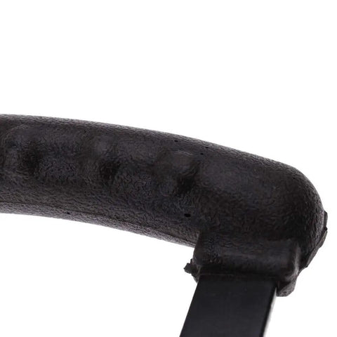 Close-up of ergonomic grip on Butterfly Steering Wheel for Go Karts, Durable Iron Sport Kart Replacement, Smooth Finish.