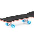 Mini Finger Skateboard With Maple Wood Deck, Deep Concave And High Kick, Four Ball Bearing Wheels, Blue Trucks, 1 Pack