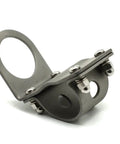 Sturdy 1 Inch and 0.87 Inch Tubular Motorcycle Handlebar Mounting Bracket Silver With Rubber Adapter Included Fits 25.4 mm and 22 mm Bars