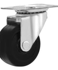 12 Pack 2 Inch Swivel Caster Wheels With Plate Mount Ball Bearings Rubber Base Top Plate And Screws Included Load Capacity Over 85 Lbs Per Wheel Ideal For Carts Trolleys Dollies Workbenches And Heavy Equipment