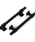 Matte Black 5 Inch Cabinet Pulls 10 Pack Modern T Bar Handles for Kitchen Cabinets Dresser Drawers and Wardrobes Durable Zinc Alloy Hardware