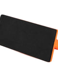 Safety Orange Oblique Push Block For Table Saws And Router Tables Featuring Steady Grip And Non Slip Base locks fingers clear of spinning blades. Solid ABS build.
