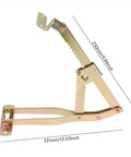 Adjustable Folding Lifting Bracket Set For Sofa Armrests And Massage Tables with measurements shown