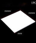 Nonstick PTFE Sheet 200x200mm, 4mm thick, beefy high heat and chemical resistant for gaskets, excellent electrical insulation.