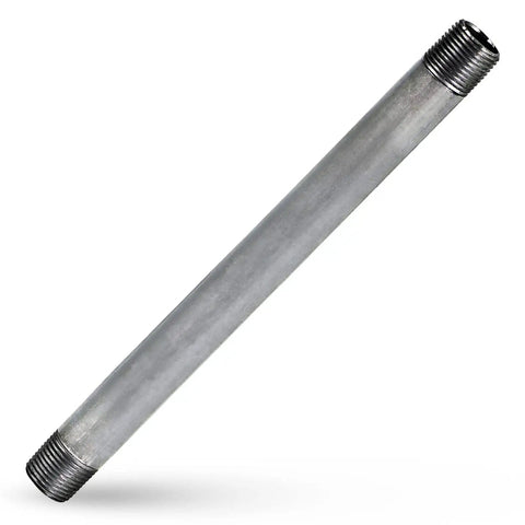 Heavy Duty One And One Quarter Inch Schedule 40 Galvanized Steel Pipe 24 Inch Pre Cut Tubing With Threaded Fittings For Industrial Projects