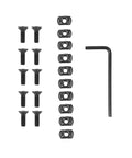 10 Piece Track Metal Screws And T Nuts Replacement Kit With Allen Wrench High Strength Steel Black Anodized Finish Includes 10 Screws 10 Nuts And 1 Allen Key For Brackets Rails And Gear