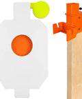 AR500 Steel Hostage Target 12 by 20 Inch Three Eighths Inch Armor Bullseye Reactive Target for Pistols and Rifles With 2 by 4 T Post Bracket