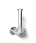 Vertical Toilet Paper Holder Wall Mount In Polished Chrome Built To Last Durable Metal For Moisture And Everyday Use No Fuss Replacing