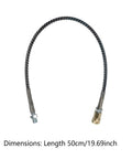 Heavy Duty Compressor Air Hose 4500 PSI Flexible Inflation Tube 19 Inch Length with leak proof brass connector.