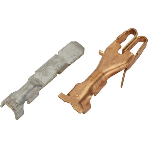 GM steering column kit components for 1969+ GM vehicles; copper-colored metal piece and gray steel insert