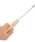 Holding Ergonomic Wooden Handle Weed Puller Tool For Gardeners Lightweight Weeding Tool For Dandelions And Weeds Easy Grip Back Saving Garden Hand Tool