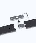 Sliding Barn Door Track Connector For Seamless Splice And Length Extension Heavy Duty Aluminum Alloy Hardware with screws and wrench