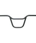 Heavy Duty BMX Freestyle Handlebars With 8.25 Inch Rise, 27.5 Inch Width, 7/8 Inch Clamp, Steel Construction, Easy Bolt On To 22.2mm Stem, Durable MX Style Bar Built For Tough Tricks And Long Lasting Rides, shown in black against white background.