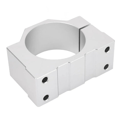 Rock Solid Top Shelf Aluminum Spindle Clamp And Motor Bracket For Cnc Machines 65Mm Heavy Duty Precision Mounting Holder 1 Set close-up view