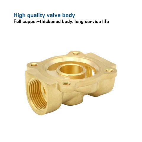 Direct Acting Normally Open Water Valve For Water Oil Air 1/4 Inch 1/8 Inch 1/2 Inch 3/4 Inch Pneumatic Valve With AC 220V And DC 24V Options 2K500-50 copper valve body