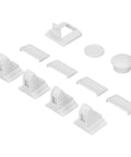 Magnetic Concealed Drawer Lock For Cabinets No Drill Adhesive Install Easy Scrub Kidproof Security Lock with spare parts