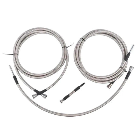 High Performance Diesel Fuel Line Kit Fits Chevy Silverado And GMC Sierra 2500 HD 3500 HD 6.6L V8 2004-2010 Super Turbo Direct Swap Replacement braided hoses