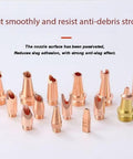 Pro Grade Copper Tip Attachment For Portable Laser Welding Gun Wire Guide Nozzle Set 1.2mm 10 multi angle nozzles