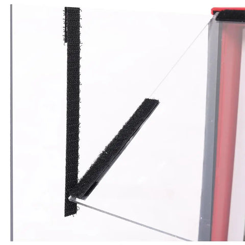 Detail of Yaton Portable Tabletop Dust Collector 725Cfm showing black filter material and steel enclosure with air intake.