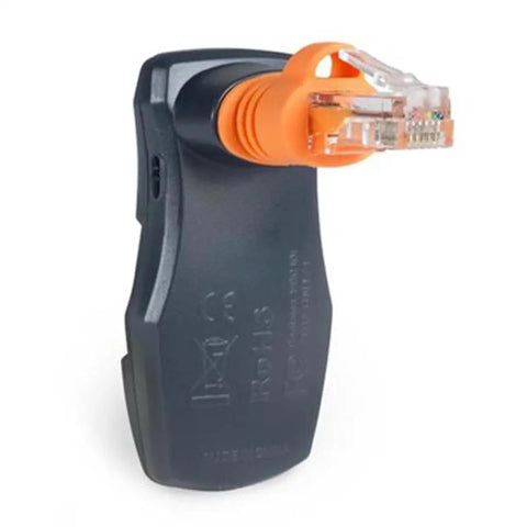 SkyPortal Wireless WiFi Module for telescope control with orange Ethernet connector for smartphone and tablet use