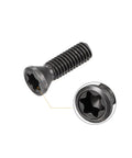 Tough As Nails Heavy Duty 12.9 Grade Carbon Steel T15 Torx Drive Socket Set Screws With Secure Grip M3.5 close-up of head