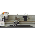 Lgx Enzhuo Wm210v Metric Precision Metal Lathe With Brushless Motor And Stepless Variable Speeds showing the machine's controls and precision parts.