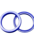 Badass Rotating PU Oil Seal Gasket 5mm Thick 19 To 35mm OD Hydraulic Sealing 2 Pcs Anti Extrusion High Tear Strength Low Friction Polyurethane Dynamic Rotary Pump Shaft Repair Kit For Home Garage Run Smooth As Silk Daily blue rings