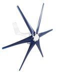 Close-up of 800W Wind Turbine Generator Kit With 6 Nylon Blades And Controller For Boats Terraces Cabins And Home Off Grid Use 12V 24V 48V System.