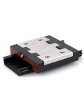 Slide module R044351301 R044351201 R044359301 R044359401, single slider carriage with sealed ball bearing, front view