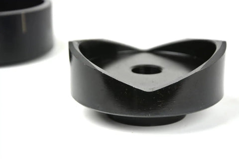 Close-up of a steel die component for Three Inch Deep Draw Conduit Punch And Die For Hydraulic Knockout Driver, showing the inner cutting edge.