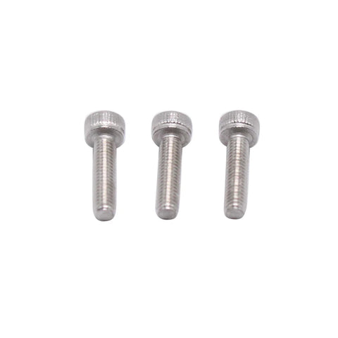 Three silver bolts for Beefed Up Polished Billet Aluminum Single Groove Alternator Fan And Pulley Kit For Small Block Chevy
