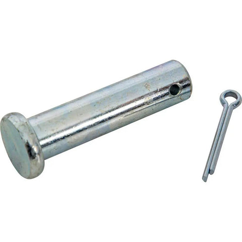 Clevis Pin Kit 3/8 X 3-1/4 Inch Replacement For OEM 26219 steel pin and cotter pin, close-up view