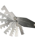 Sixteen Piece 29 Degree Acme Screw Pitch Gauge Stainless Steel For Pro Grade T Thread Pitch Measurement And Lathe Tool Setup