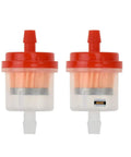 Two fuel filters from PZ20 Carburetor Kit Fits 50cc to 125cc Chinese Kids ATVs Quad Go Karts With 4 Stroke Engines