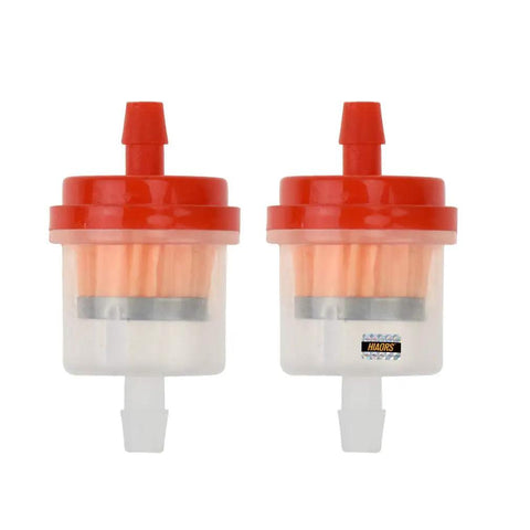 Two fuel filters from PZ20 Carburetor Kit Fits 50cc to 125cc Chinese Kids ATVs Quad Go Karts With 4 Stroke Engines