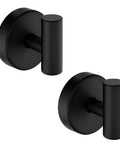 No Sweat Heavy Duty Suction Cup Shower Hooks In Matte Black For Easy Bathroom Setup With Solid Grip Twist Lock Design.