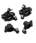 Heavy Duty Steering Cup And C Hub Carrier Rear Hub Set Replacement Upgraded RC Car Parts in black resin for models.