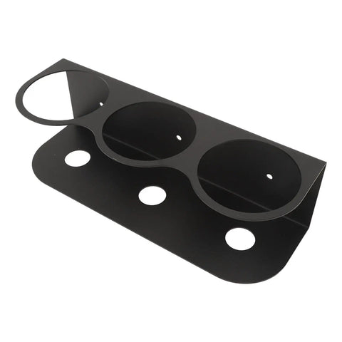 Heavy Duty Wall Mount Spray Bottle Holder Carbon Steel Paint Can Dispenser Rack With Powder Coated Finish For Garage Workshop, black design.