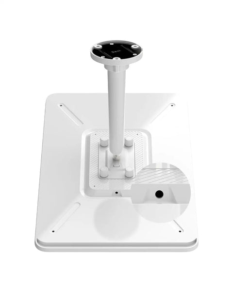 Base and adjustable mount of 12W Solar Panel For Wireless Battery Cameras Outdoor No Fuss Power Supply Keeps Cameras Running All Day