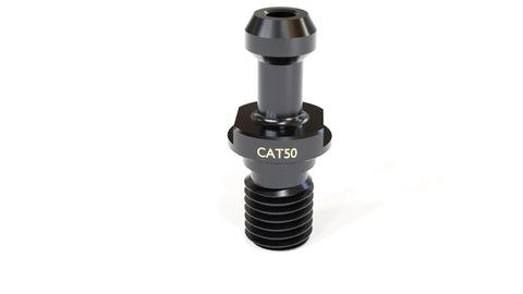 Cat50 Style C Pull Stud Retention Knob With Coolant Hole For Heavy Duty Machining 1-8 Inch Thread Alloy Steel Hardened To HRC 58