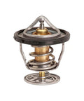 Beefy Heavy Duty Engine Coolant Thermostat Drop In Replacement Fits Pontiac Firebird Grand Prix GTO And Saab 97X direct bolt-on assembly view.