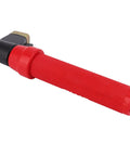 Heavy Duty 400-500A Welding Electrode Holder With Pure Copper Nozzle, red grip and angled design for secure welding.