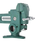 Heavy Duty 3.5 Inch Parrot Vise Multi Angle Swivel Workbench Clamping Tool with Reliable Locking Jaw Grip view from side