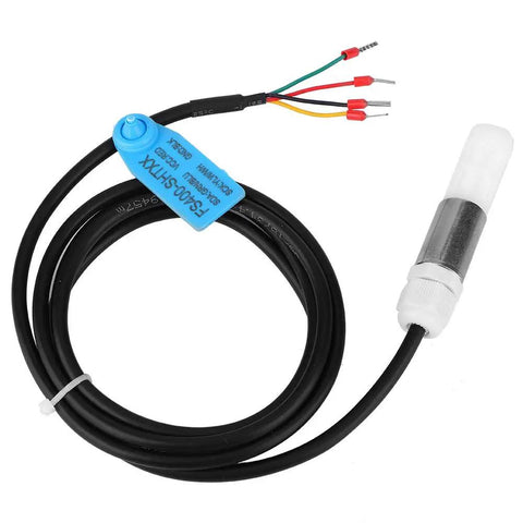 Rugged Temp And Humidity Sensor With I2C Output 14 Bit Resolution Stainless Steel Housing 3.3 To 5V with cable connections