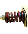 Heavy Duty Steel Spring Vibration Isolators With Knockout Performance 1322 Lb Capacity And 1 Inch Deflection brown spring mount side view