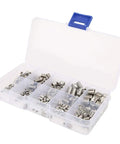 300 Pcs Stainless Steel Set Screws Kit With Hex Socket Headless Fasteners For Home Repair And DIY Projects Durable Corrosion Resistant Handy Storage Box Included
