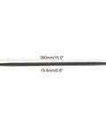 MECCANIXITY Heavy Duty Spring Tube Bender For 1/2 Inch PVC Pipe OD 15 5mm Steel Coil Straightener bending tool measuring 15 inches.