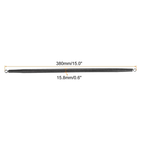 MECCANIXITY Heavy Duty Spring Tube Bender For 1/2 Inch PVC Pipe OD 15 5mm Steel Coil Straightener bending tool measuring 15 inches.